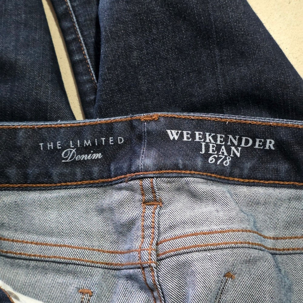 The Limited Denim Weekender Jean 678 Dark Wash Flare Leg Stretch Jeans Womens 8 - Picture 8 of 10